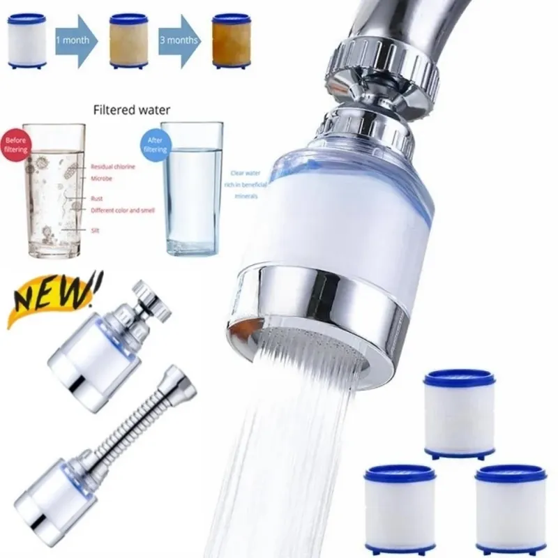 Küchenarmatur Wasserhahn Filter Bubbler Filter für hartes Wasser Bad Filtration Luftreiniger Entfernen Chlor Schwermetall gefiltert