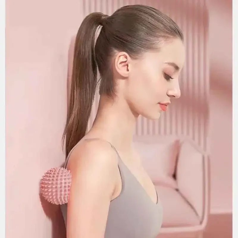 Mehrfarbiger Massageball Igel-Faszienball mit Spikes für Tiefengewebe-Triggerpunkte zur Muskelregeneration und Schmerzlinderung, Langlebiger Massagegerät