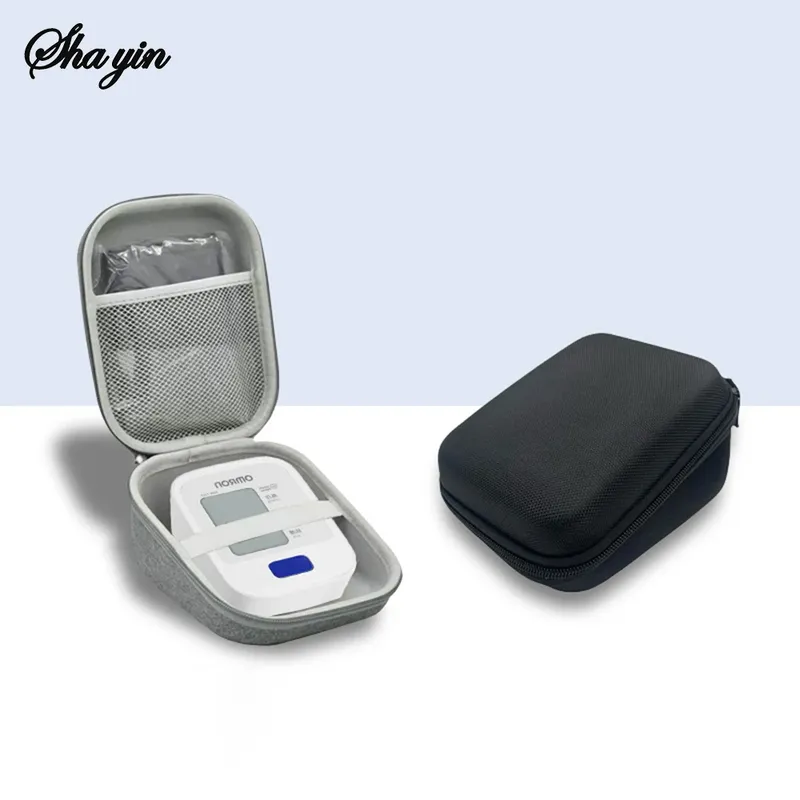 Lagerung Tasche Casing Hard Case Oberarm Blutdruck Monitor Mit Manschette Tragbare Reise Tragen Schutzhülle Tasche Hard Cas