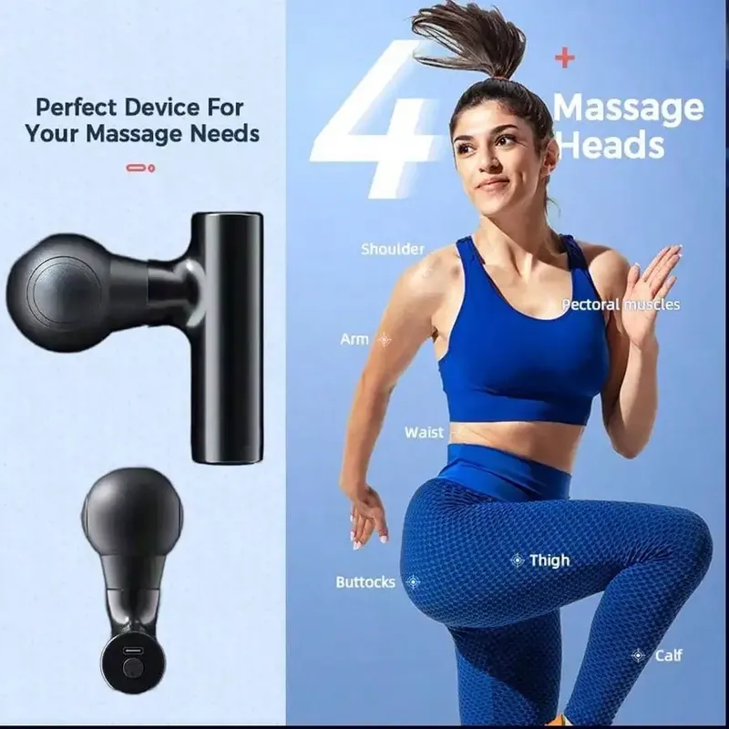 1 Stück Massagepistole, Tiefengewebe-Muskel-Hand-Percussion-Massagegerät für Körper, Rücken und Nacken, ultrakompaktes, elegantes Design