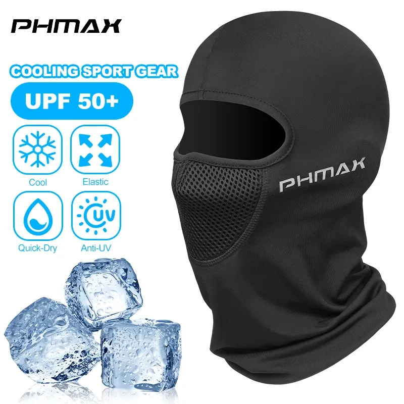 PHMAX Motorrad-Reitmaske, Windschutz und Wärme, atmungsaktiv, Vollgesichtsmaske, Sturmhaube, Mütze, Schal, Kapuze, Moto, Biker, Windkappe