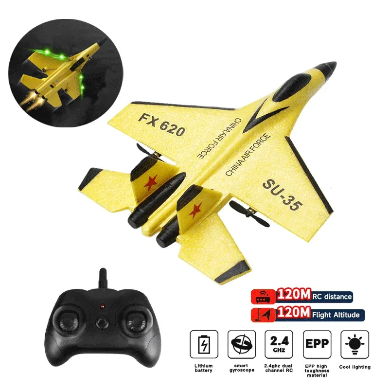 RC Schaum Flugzeug SU-35 Flugzeug 2,4G Radio Control Segelflugzeug Fernbedienung Kampfflugzeug Segelflugzeug Flugzeug Schaum Jungen Spielzeug für Kinder