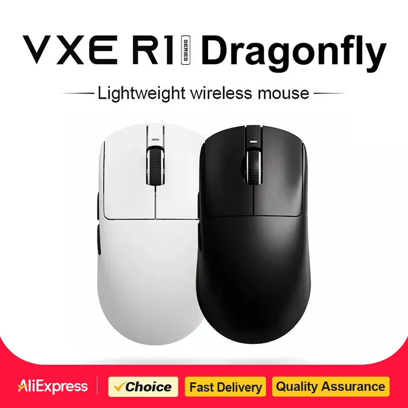 ATK VXE Dragonfly R1 Pro MAX Esports Kabellose Gaming-Maus Wiederaufladbar PAW3395 R1 Pro Leichte Anpassbare FPS-Maus für CSGO