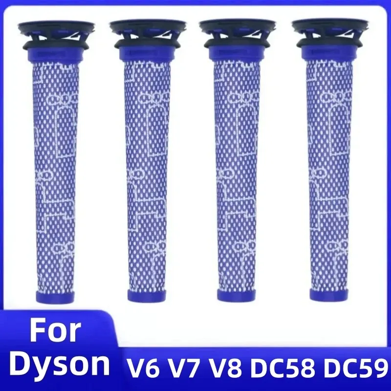 Hepa-Filter für Dyson V6 V7 V8 DC58 DC59 DC61 DC62 DC74 ersetzt waschbare HEPA-Filter Akku-Staubsauger Teile