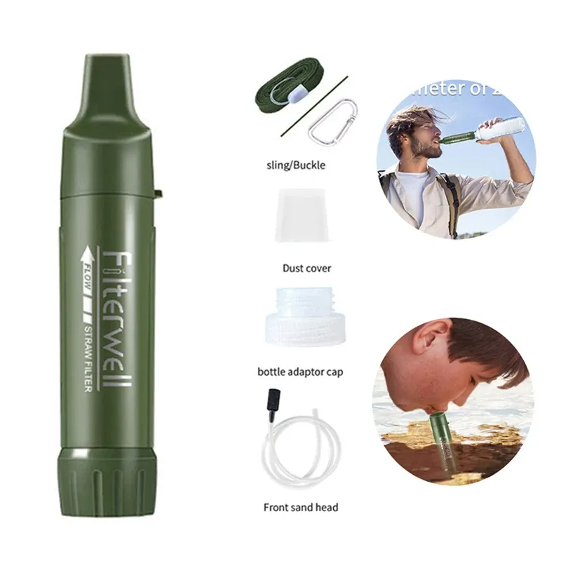Filter well Mini tragbare Camping Wasserfilter Trinkwasser reiniger Outdoor Camp Wandern Überlebens ausrüstung Touristen zubehör