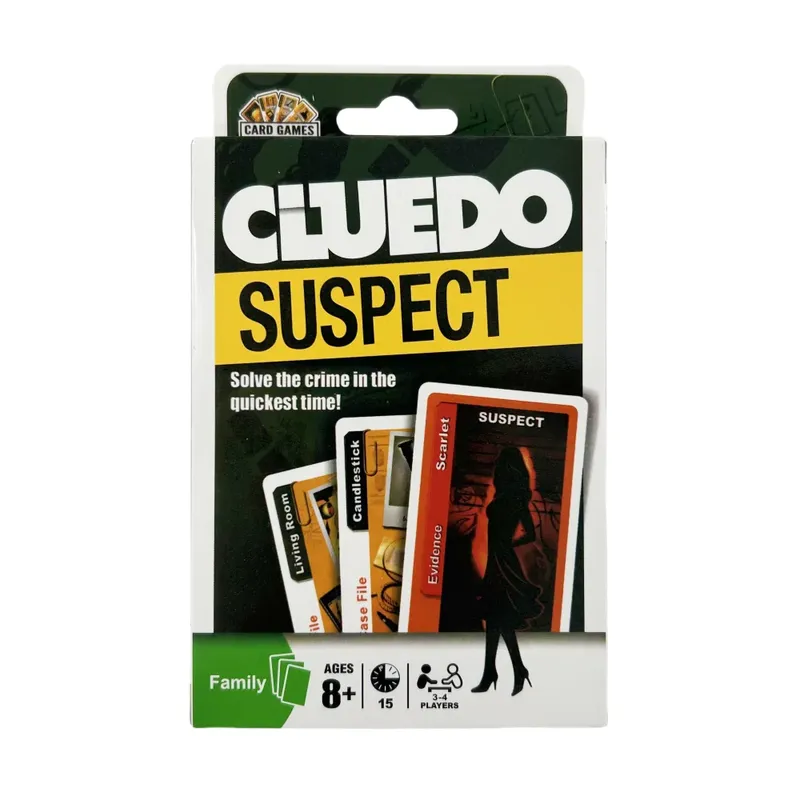 Neuestes Cluedo-Kartenspiel, klassisches Mystery-Spiel, Unterhaltung, interaktive Multiplayer-Karten, Brettspielkarten
