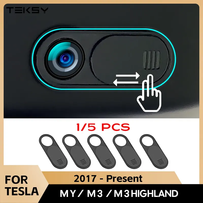 Privatsphäre Schutz Kamera Abdeckung Für Tesla Modell 3Y Mittelkonsole Zubehör Webcam Schiebeschalter Blocker Innen Aufkleber Trim