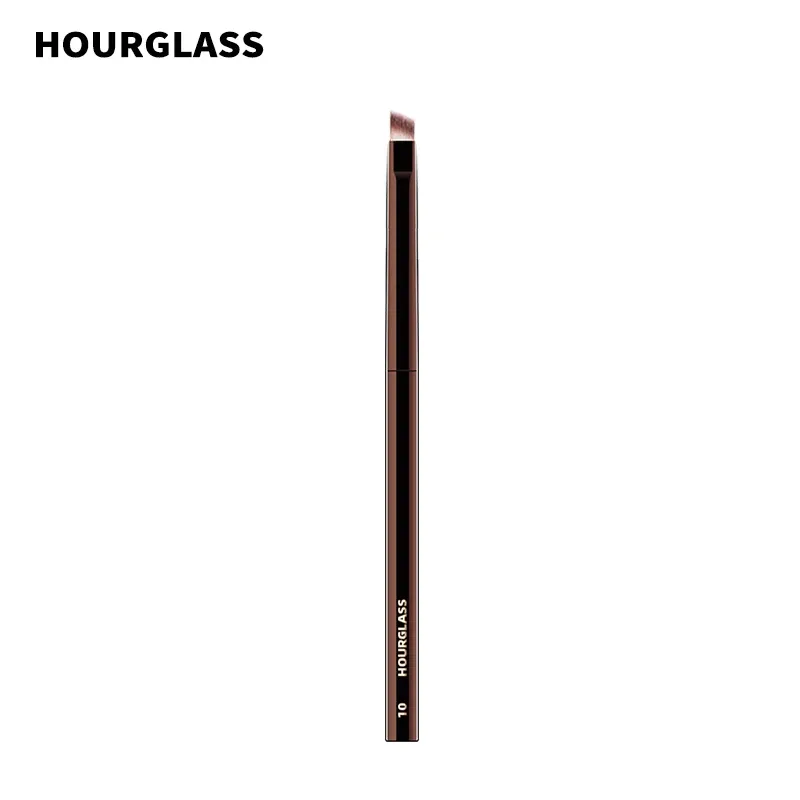 Sanduhr-Make-up-Pinsel – Nr. 10, abgewinkelter Eyeliner/Augenbrauenpinsel, weiches und hautfreundliches Faserhaar, modisches Design, einzelner Augenpinsel