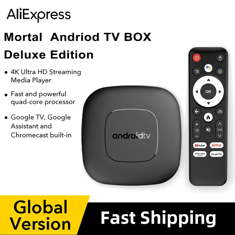 Mortal T1 Android 14 Smart Streaming Media Player TV Box Bluetooth Google Assistent Allwinner H313 2,4G5G Wifi 4K Globale Version