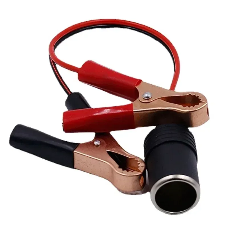 12V 50A Power Auto Zigarette Leichter Buchse Auf Alligator Clip Verlängerung Stecker Auf Terminal Clip-on Batterie Adapter auto Buchse