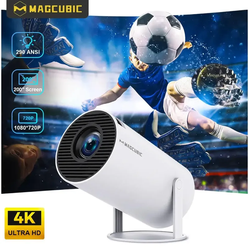 MAGCUBIC Projektor HY300 PRO 8K Android 14 Dual Wifi6 290ANSI Allwinner H726 BT5.4 1080P 1280*720P Heimkino Outdoor Projetor