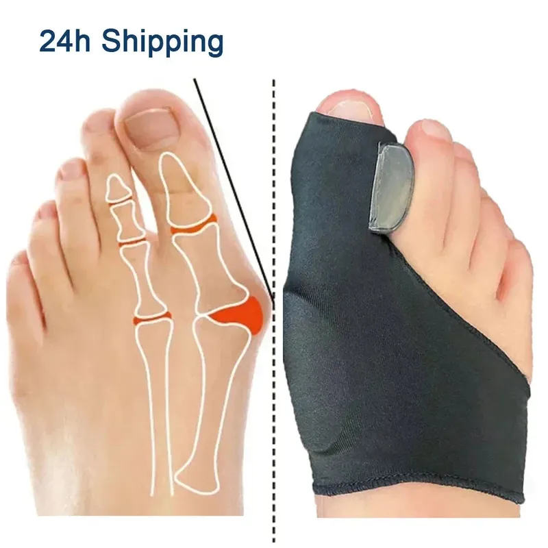 2Pcs Toe Separator Hallux Valgus Bunion Corrector Orthesen Füße Knochen Daumen Teller Korrektur Pediküre Socke Haarglätter Werkzeuge