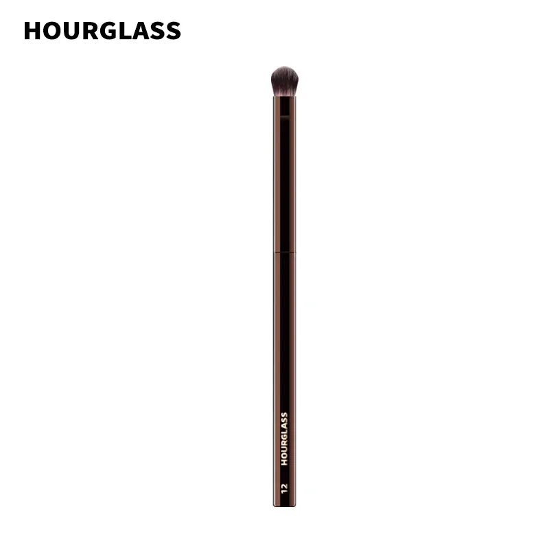 Sanduhr-Make-up-Pinsel – Nr. 12, abgeschrägter Schattenpinsel, weiches und hautfreundliches Faserhaar, modisches Design, einzelner Augenpinsel