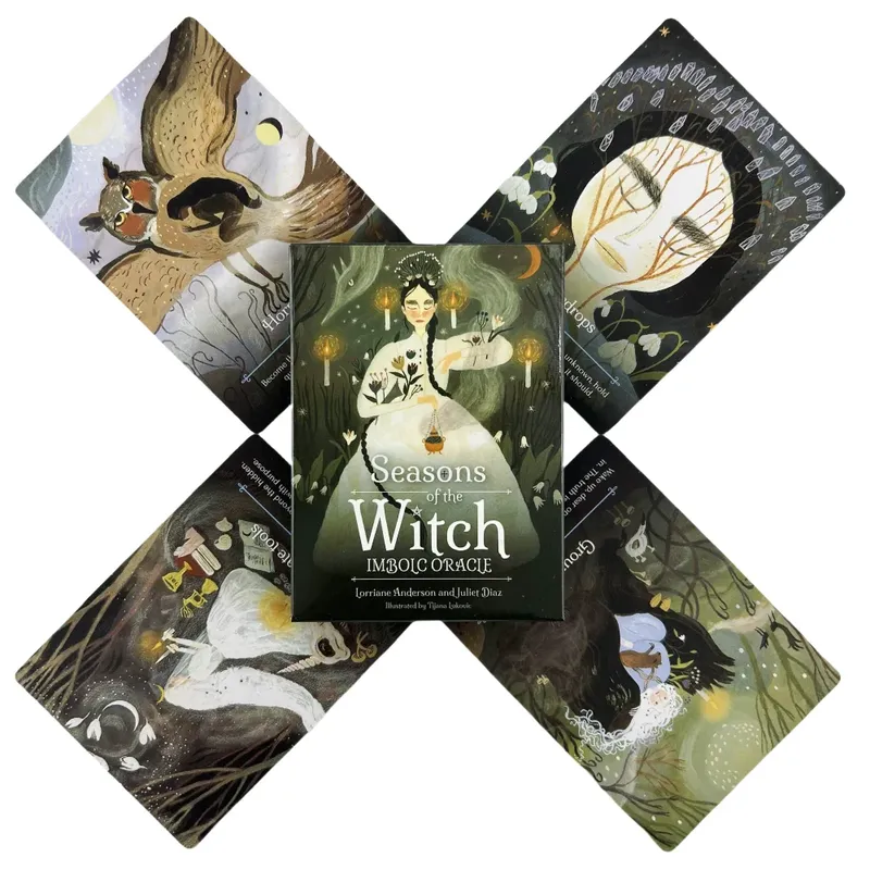Seasons Of The Witch Imbolc Oracle Cards A 444 English Visions Divination Edition Deck Board Games Tarot für Partyspiele