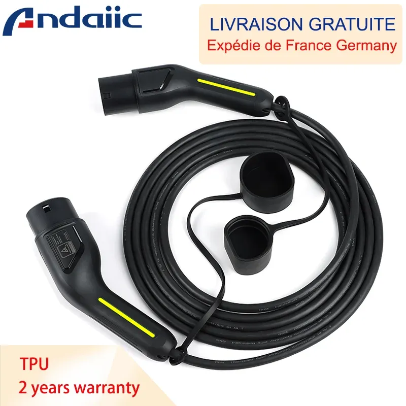 Ev Ladekabel Typ 2 16a 32a 3,6 kW 22kW 3-Phasen-Elektrofahrzeugkabel für Mobile Ladestation evse Buchse zu Stecker