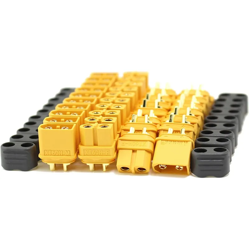 5 Paar XT60H-Anschlussstecker mit Mantelgehäuse, weiblich/männlich, XT60-Stecker für RC Lipo-Batterie, Autos, FPV, Drohnen, Flugzeug
