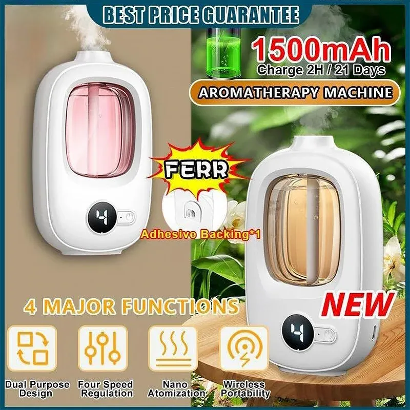 Automatisches Aromatherapiegerät, Toilette, Zuhause, Lufterfrischer, Aromatherapie-Maschine, Diffusor für ätherische Öle, wiederaufladbarer Luftbefeuchter