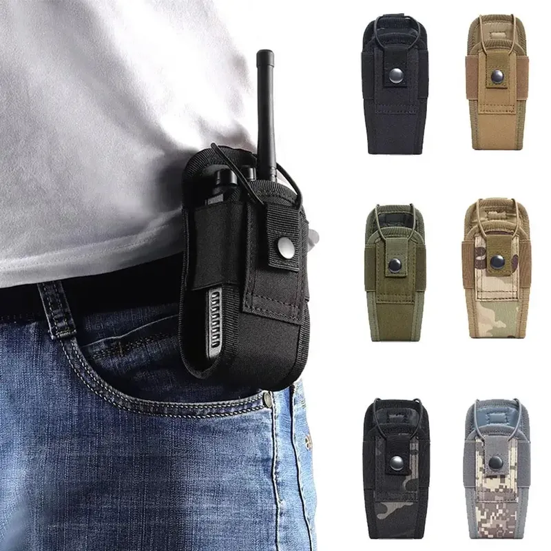Taktische Walkie Talkie Trage tasche Molle Radio Beutel halter Tasche tragbare Outdoor-Jagd Sport Hüft tasche Inter phone Holster