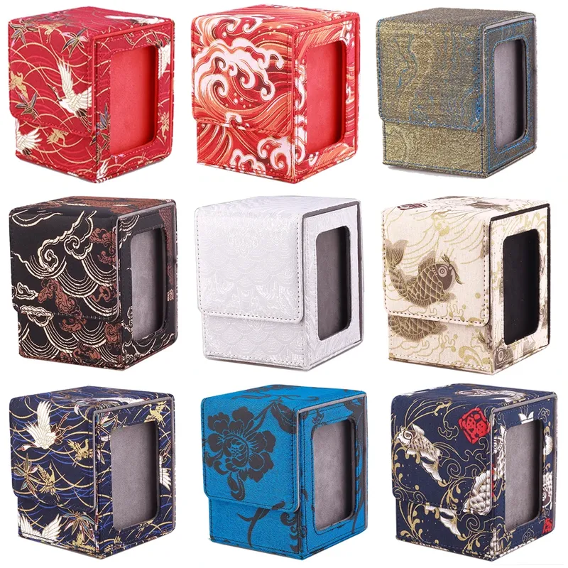 100+ Trading Card Deck Box Halter Commander Card Carrying Organizer Case MTG TCG Brettspiele Sammelkartenetuis Geschenke