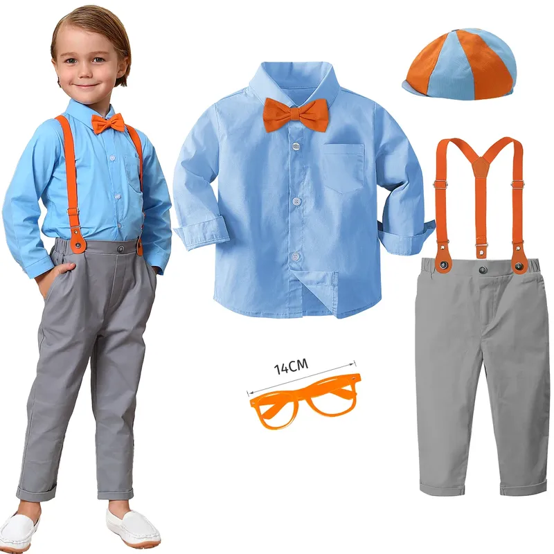 Kleinkind Junge Outfits Baby Halloween Geburtstag Anzüge Kinder Kleidung Hosenträger Kleid Gentleman Fotografie Kleinkind Party Geschenk Set