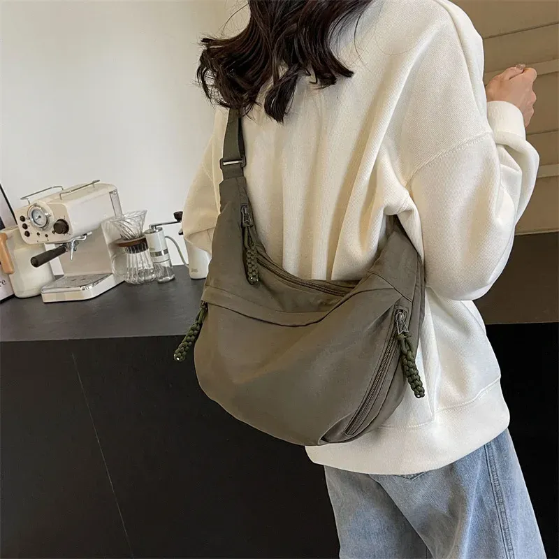 Nylon Stoff Umhängetasche Neue Hohe Kapazität frauen Umhängetasche Messenger Tasche Freizeit Vielseitige Schulter Hobos Tasche