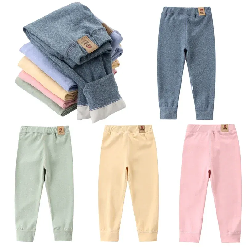 Große Größe Kinder Fleece Warm Render Hosen für Jungen Mädchen Winter Samt Leggings Kinder Baby Basis Hosen verdickte lange Unterhosen