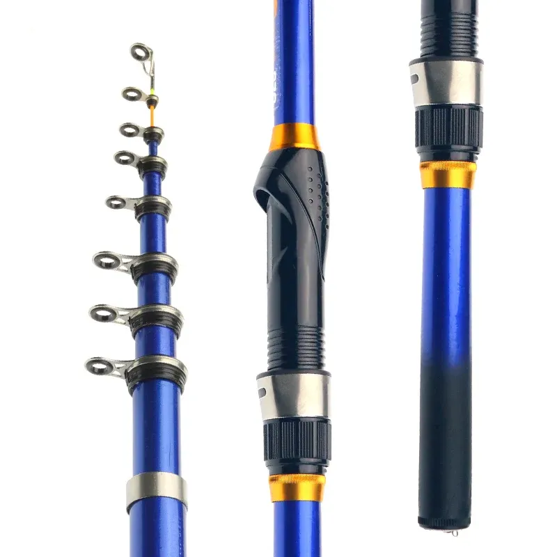 PROXPE Teleskop Rock Angelrute Spinning Fly Karpfen Feeder Carbon Faser Pesca 3M 2,7M 2,4M 2,1M 1,8M 1,5M Mini Reise Reel Sitz