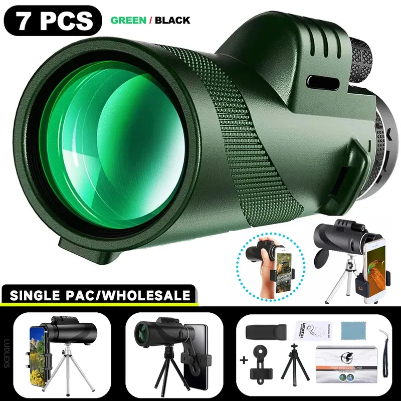 80x5000 tragbares Zoom HD m Teleskop Falten Langstrecken Mini leistungs starkes Teleskop für die Jagd Sport Outdoor Camping Reisen