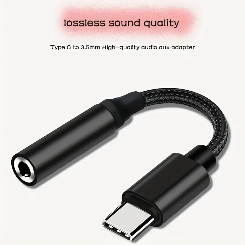 Typ C auf 3,5 mm Kopfhörer-Adapter USB-C 3,5-Klinken-Audiokabel für Huawei P30 Xiaomi Samsung Oneplus Kopfhörer-Audio-Adapter