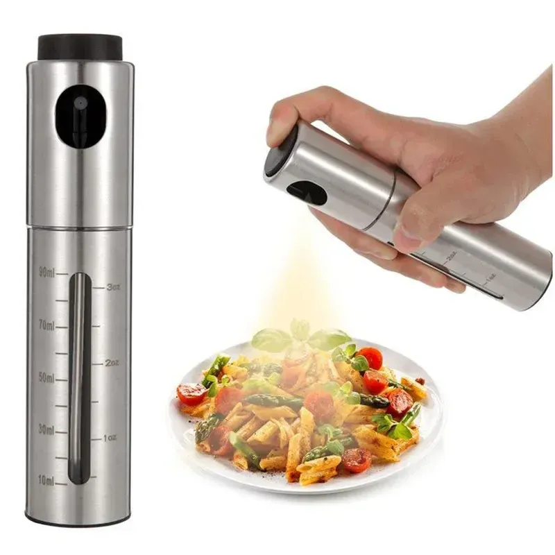 BBQ Backen Olivenöl Sprühflasche 304 Edelstahl Ölsprühflasche Essig Sprühflaschen BQ Sprühgerät Gewürzflasche Kitche