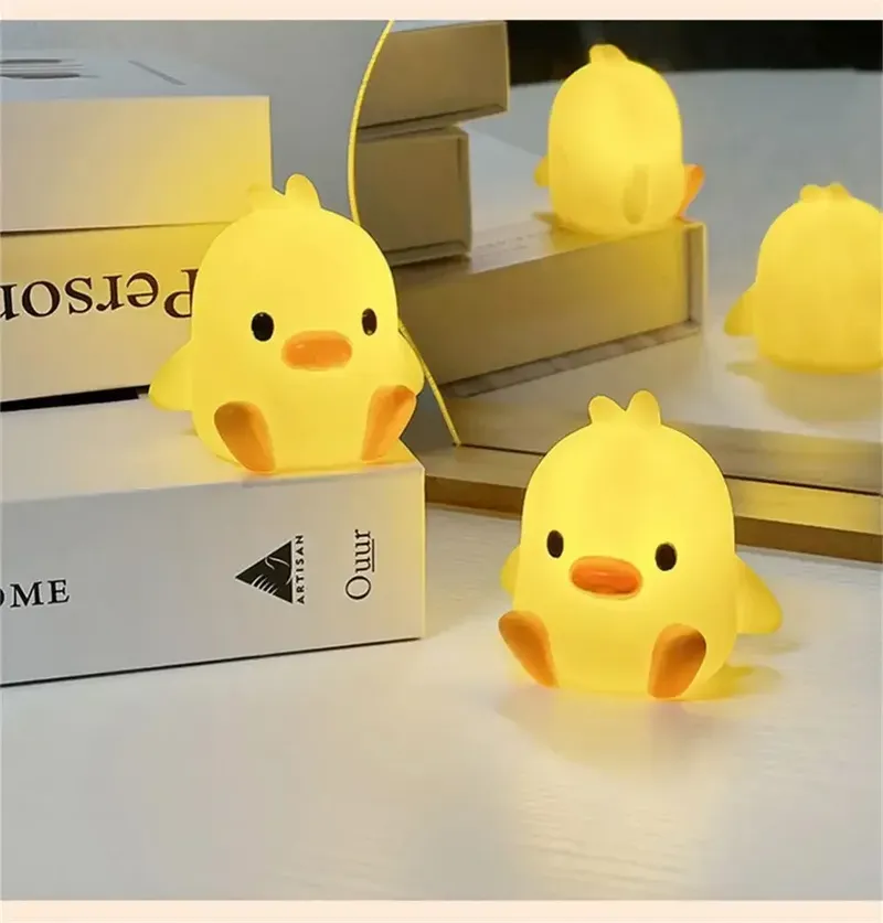 Ente Nachtlicht Schlafzimmer Dekoration Niedlichen Cartoon Tier Nachtlicht Weihnachtsgeschenke Für Kinderzimmer Nachttisch Schlaflampe