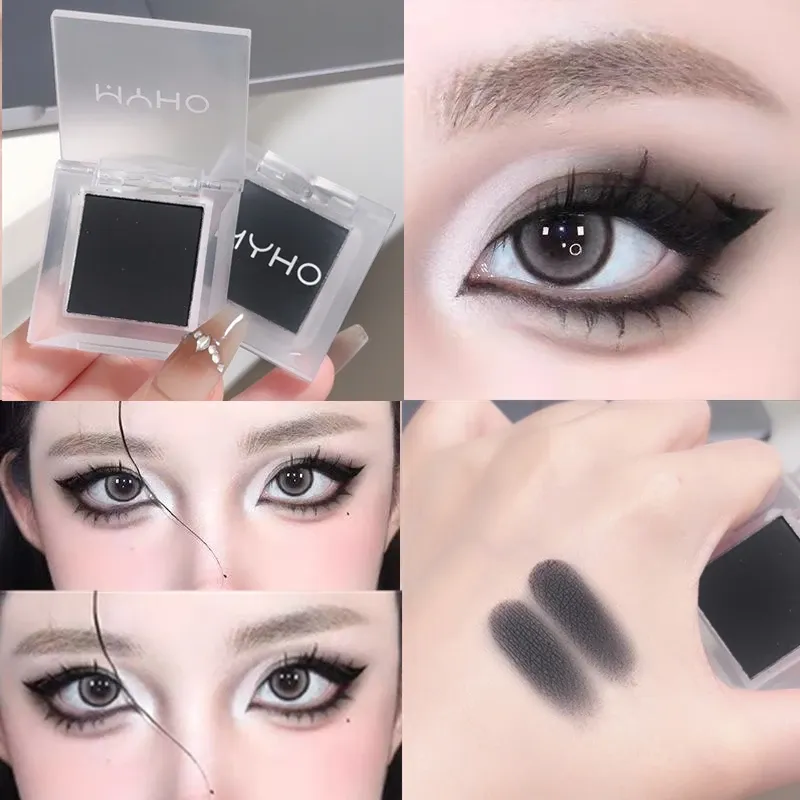 INS Smoky Monochrome Lidschatten-Palette Black and White Soot Nude Matte Brightening Base