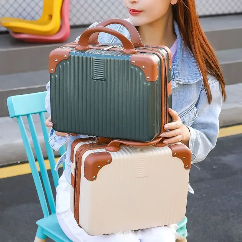 14-Zoll-Mini-Reisekoffer, Kosmetikbox, Handgepäck-Organizer, Make-up-Koffer, kleine Passwortbox, Boarding-Koffer