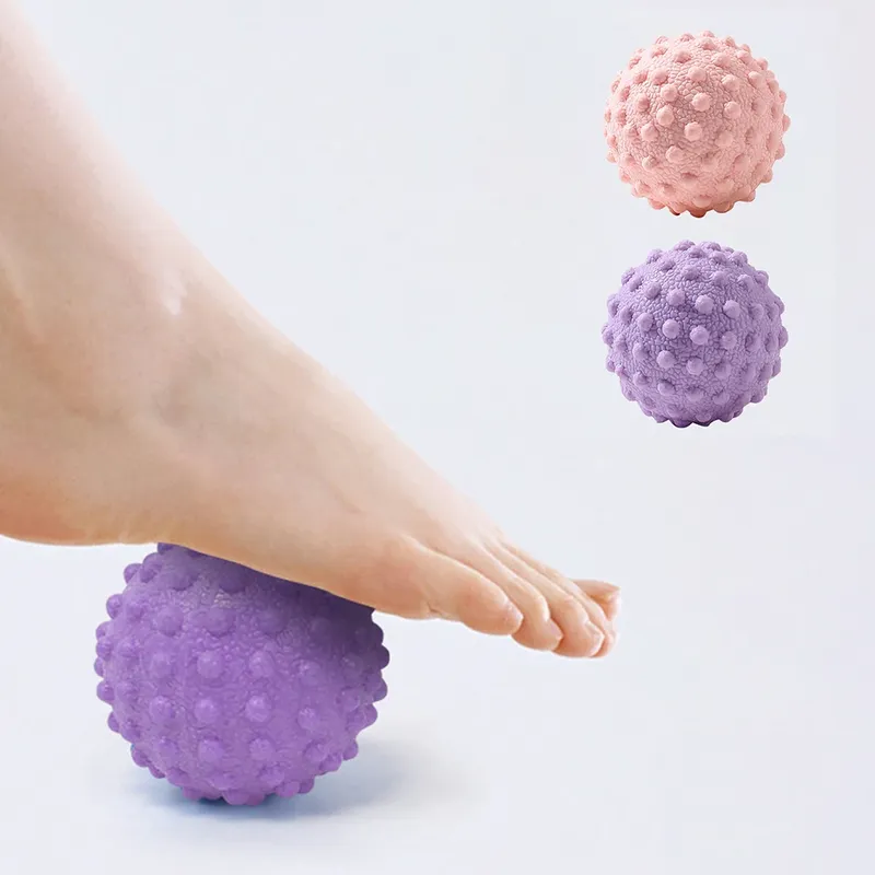 Faszienball Erhöhter Punkt Massageball TPR Haltung Master Yoga Ball Taille und Rücken Fußmassageball