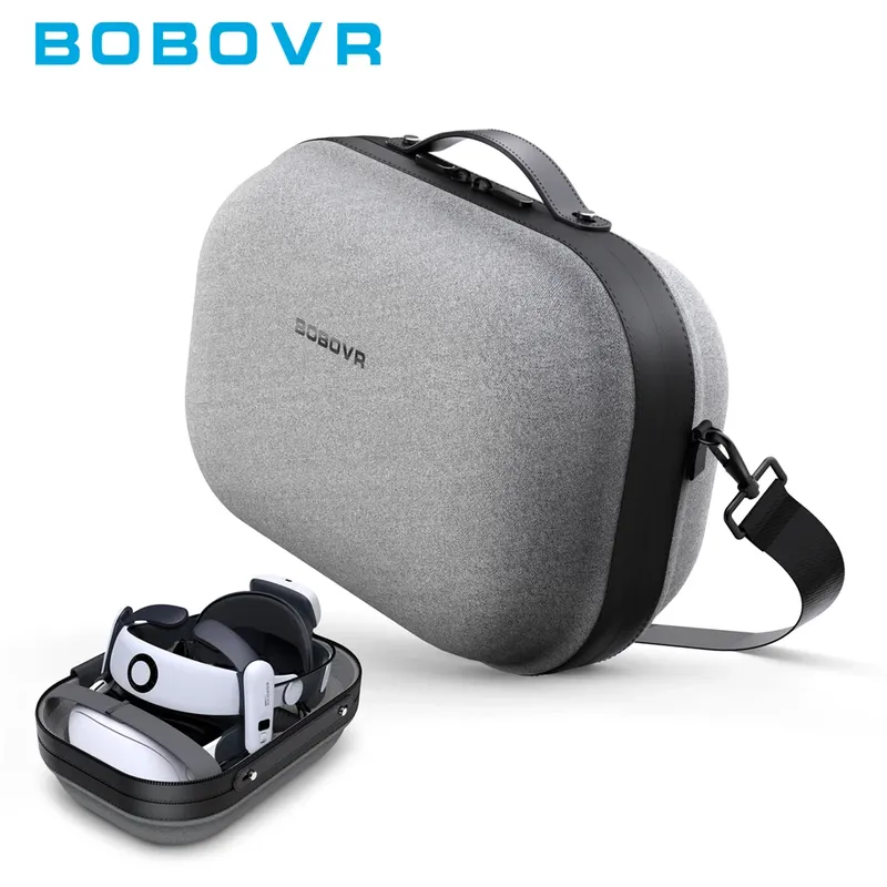 BOBOVR C3 Tragetasche für Meta Quest 3/3s und BOBOVR S3PRO Kopfgurt-Tragetasche für erweitertes Reise-VR-Zubehör