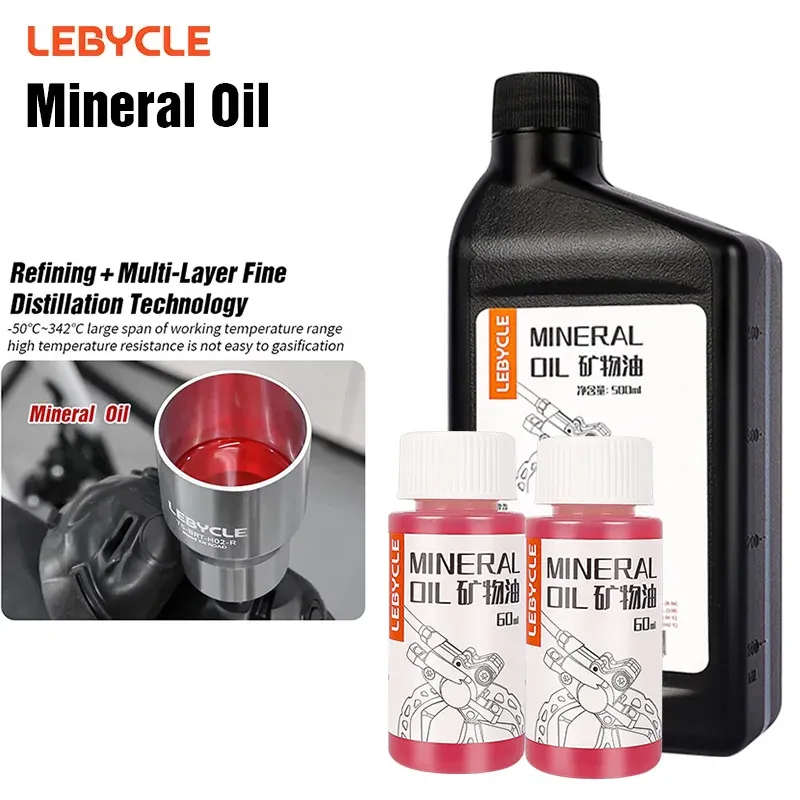 LEBYCLE Fahrradbremse Mineralöl 60 ml DOT hydraulisches Bremsöl 60 ml für Shimanod MGUARA Tektro Bike hydraulische Bremssysteme