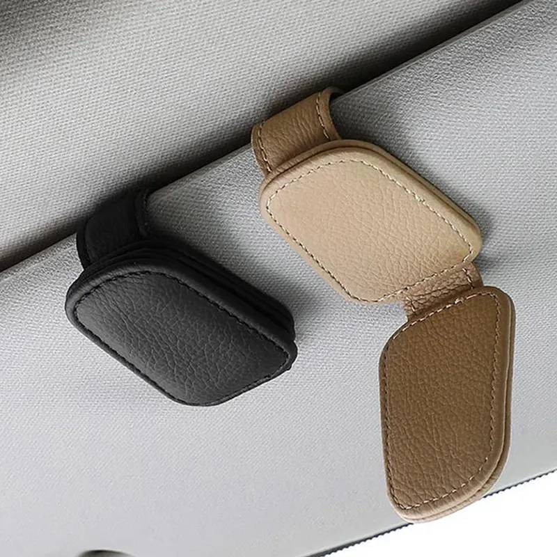Universal Auto Sonnenbrille Clip Karte Ticket Halter Stehen Verschluss Stift Fall Brillen Sonnenblende Auto Zubehör