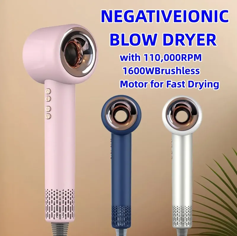 1600w Hochleistungs-Negativionen-Friseur Barbershop Spezial Silent Blower Konstant temperatur Haarpflege