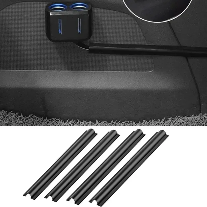 4/8 Stück verdeckte Kabelabdeckung für Autos, selbstklebender Drahtkabel-Organizer mit automatischer geteilter Schlauch, Schutz für USB, Audio- und Videolinie