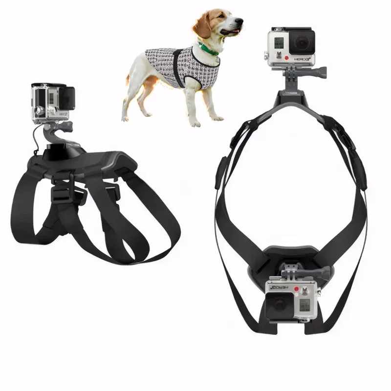 Verstellbares Hundeband für Gopro Hero 13 12 11 10 9, Hundegeschirr, Brustgurt, Sportkamera-Halterung für SJCAM Xiaoyi