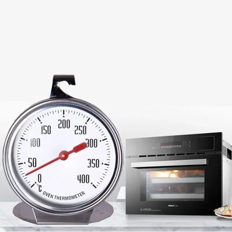 0-400 Grad Ofenthermometer, großer Durchmesser, für Lebensmittel, Fleisch, Temperatur, Stand-Up-Zifferblatt, Messthermometer, Backwerkzeuge