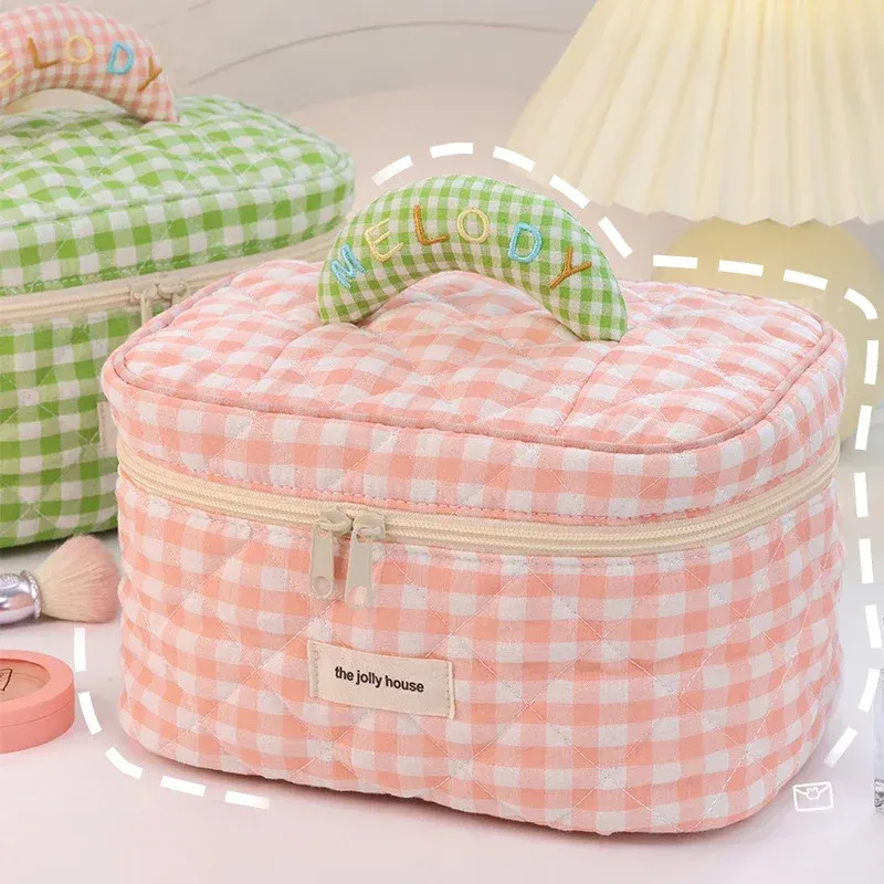 Neue Make-up-Tasche mit großem Fassungsvermögen, Reiseveranstalter, hochwertige Kosmetiktasche, koreanische süße tragbare Aufbewahrungstasche, Reiseutensilien