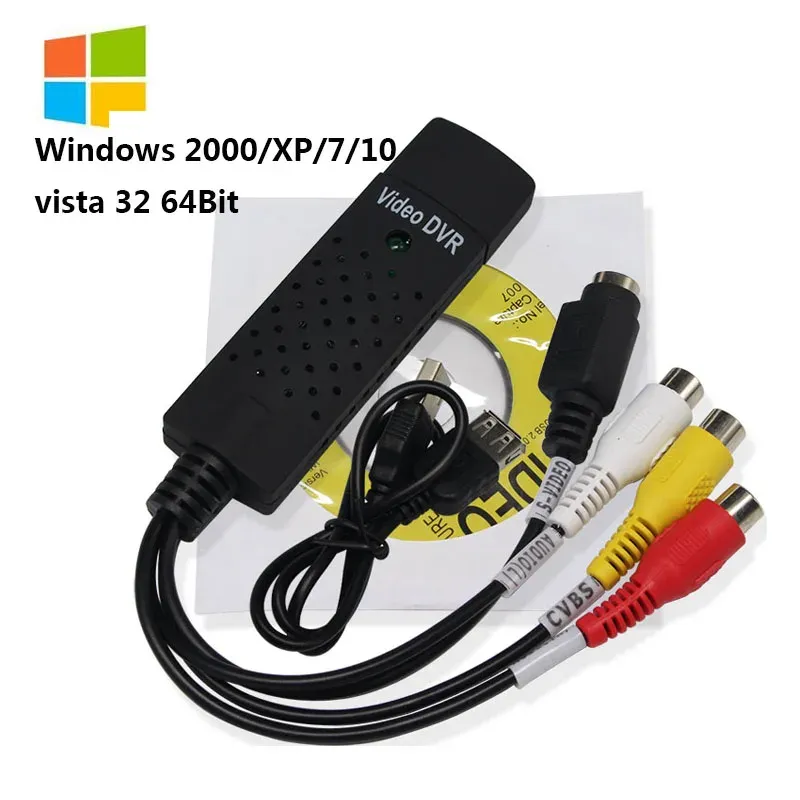 USB 2,0 Video Capture Karte Video Audio Konverter Für TV DVD VHS Audio Capture Adapter Karte Für TV Video DVR