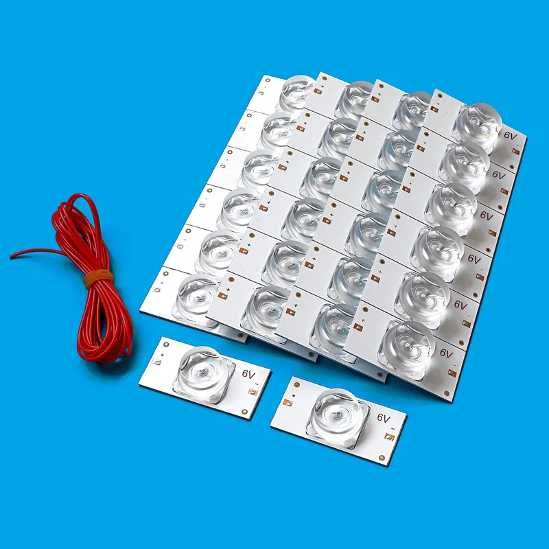 3V 6V SMD Lampenperlen mit optischem Linsenfilter für 32-75 Zoll LED TV Reparatur mit 2M Kabel LED-Hintergrundbeleuchtungsstreifen Zubehör