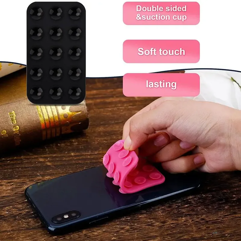 15 Silikons auger starker doppelseitiger Saugnapf Anti-Rutsch-Silikon-Saugnäpfe für Mobiltelefone Handy halter