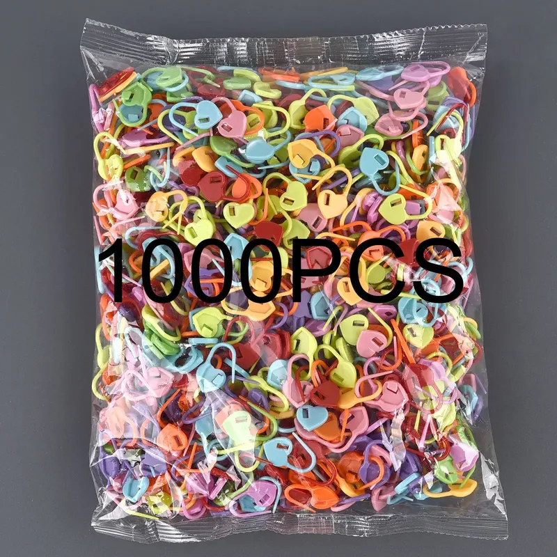 Mix-Farbe Kunststoff Kleine Clip Locking Stich Marker Häkeln Latch Stricken Nadel Harz Clip Haken Nähen Werkzeug 100/150/500/1000 stücke