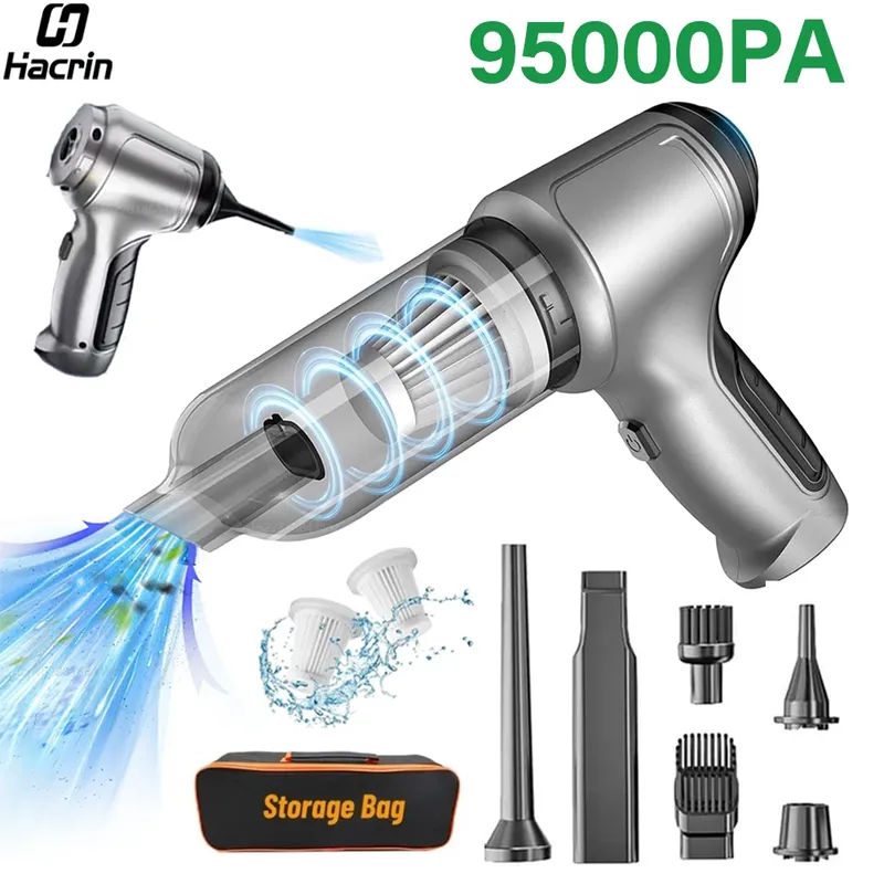 Auto Staubsauger 95000pa Hochleistungs-Hands taub sauger Akku leistungs starkes Hands taub sauger Gebläse für Auto nach Hause