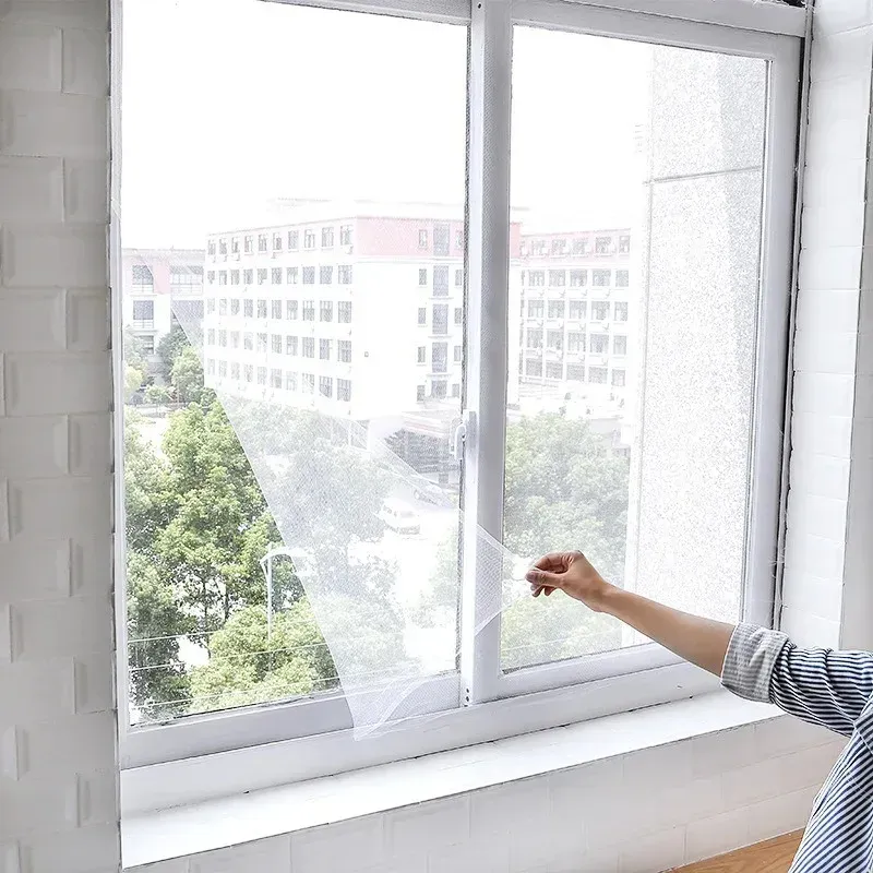 Mückensichere Fensterschutzfolie, dünnes Gaze-Vorhang-Türvorhangnetz, Heimtextilien, insektensichere Produkte für den Garten
