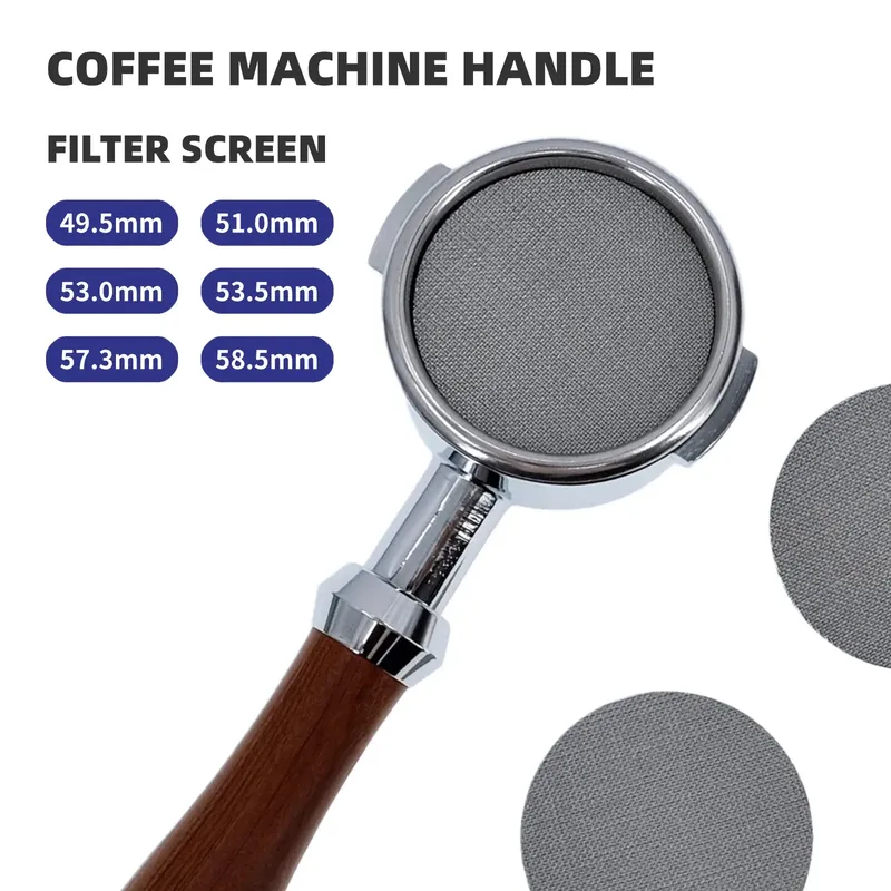 Wiederverwendbarer Kaffeefiltersieb, hitzebeständiger Mesh-Sieb, Siebträger, Barista-Kaffeezubereitung, Puck-Sieb für Espressomaschine, 58 mm