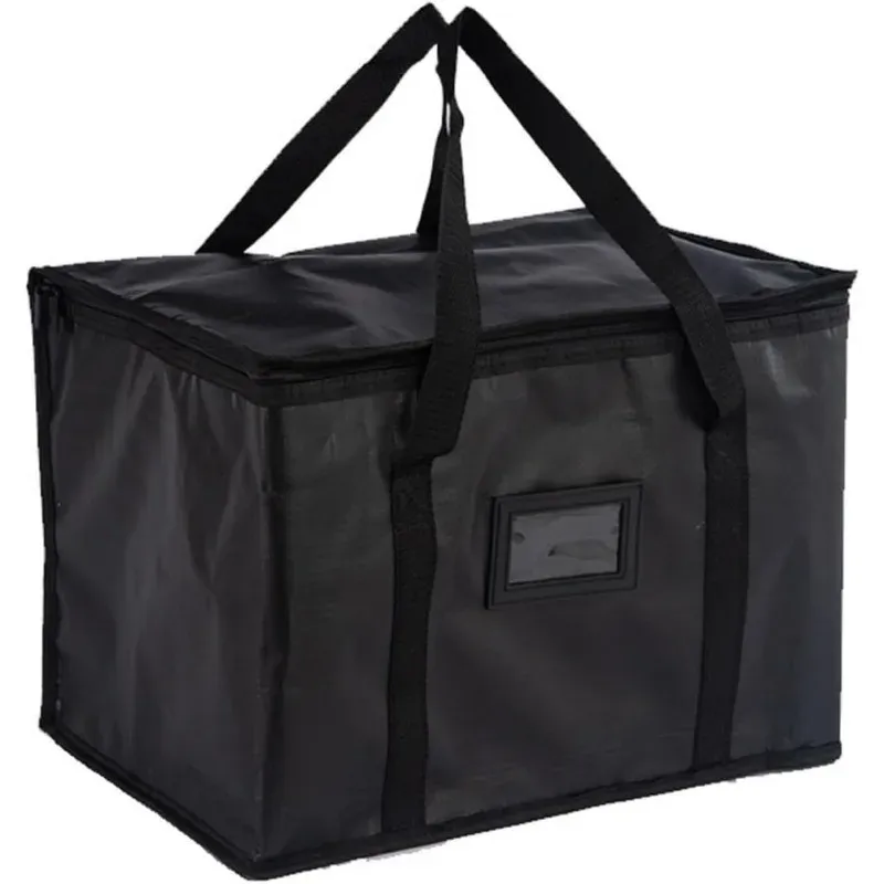 Lebensmittelliefertasche, große Thermotasche für die Lebensmittellieferung, isolierte Kühltasche, faltbar, wiederverwendbar, hält 16/28/50/70 l